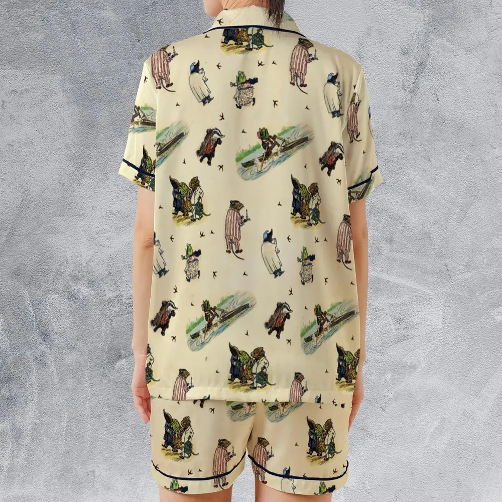 The Wind In The Willows Satin Short-Sleeve Pajamas Set - 2