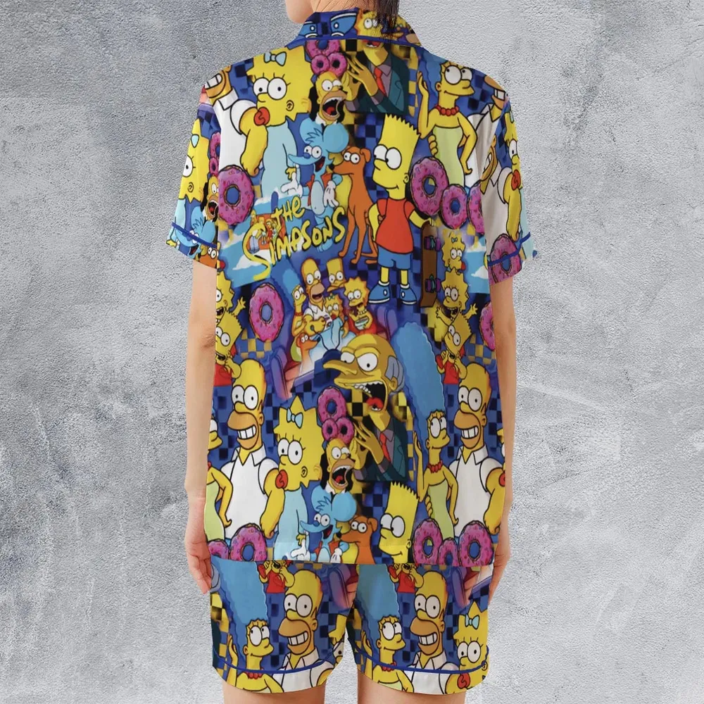 Springfield Swag The Simpsons Satin Short-Sleeve Pajamas Set - 2