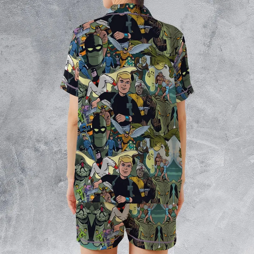 Future Quest Assemble Satin Short-Sleeve Pajamas Set - 2