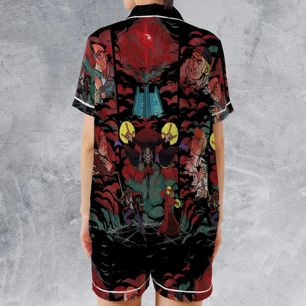 The Chaotic World The Venture Bros Satin Short-Sleeve Pajamas Set - 2