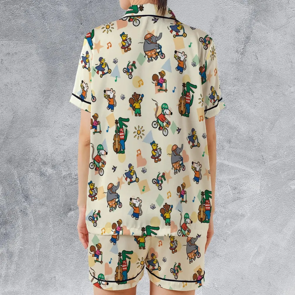 Maisy And Friends Satin Short-Sleeve Pajamas Set - 2
