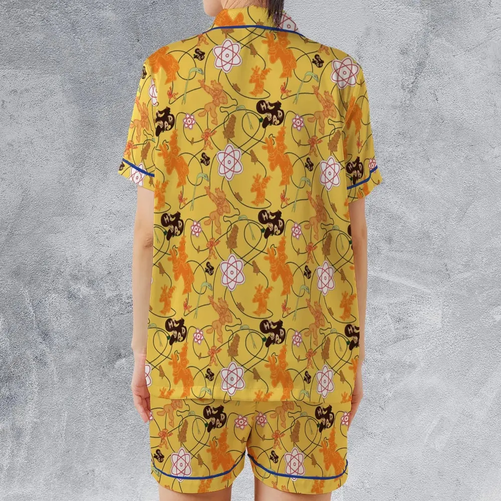 Powerline Concert Goofy Satin Short-Sleeve Pajamas Set - 2
