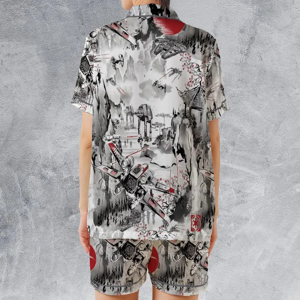 Last Battle of the Galactic Civil War Satin Short-Sleeve Pajamas Set - 2
