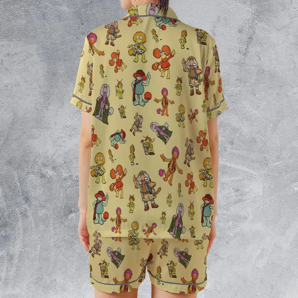 Fraggle Rock Characters Satin Short-Sleeve Pajamas Set - 2