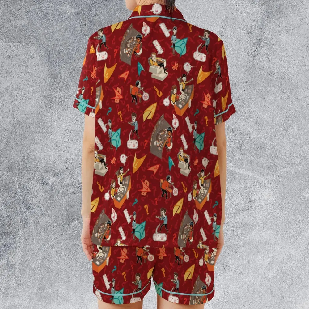 Star Trek Daily Activites Satin Short-Sleeve Pajamas Set - 2