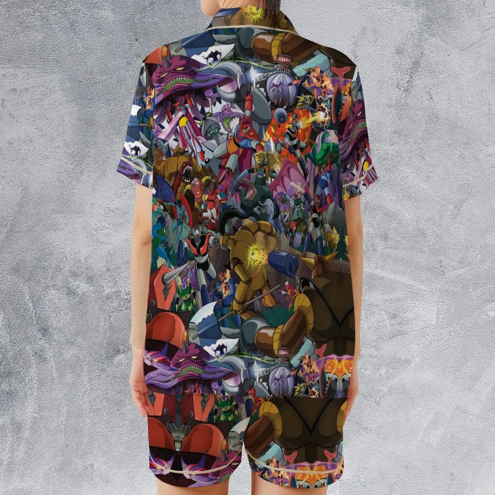 Shogun Warriors Battle Satin Short-Sleeve Pajamas Set - 2