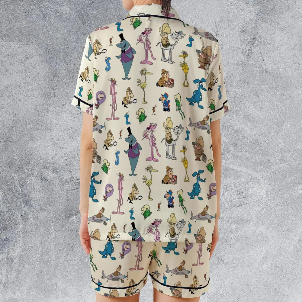 Just happens to be Pink Panther Satin Short-Sleeve Pajamas Set - 2