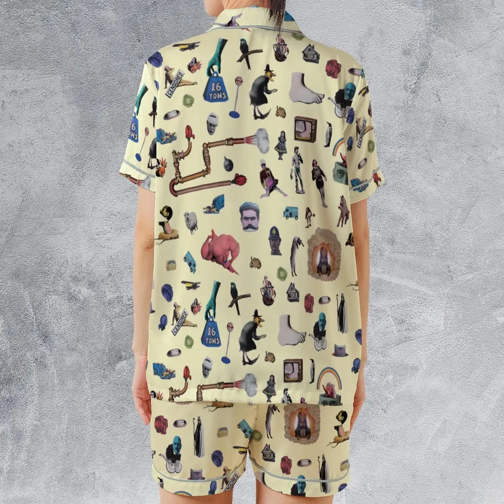 Monty Python's Flying Circus Satin Short-Sleeve Pajamas Set - 2