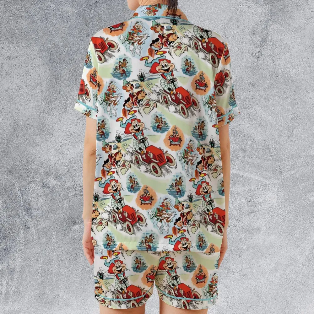 Wind in the Willows Characters Satin Short-Sleeve Pajamas Set - 2