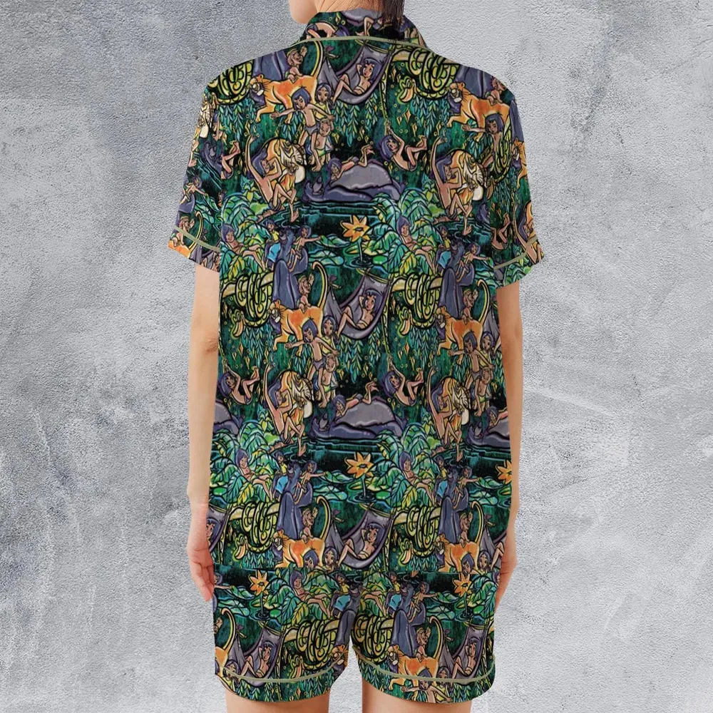 Best Friends Forever Mowgli and Baloo The Jungle Book Satin Short-Sleeve Pajamas Set - 2
