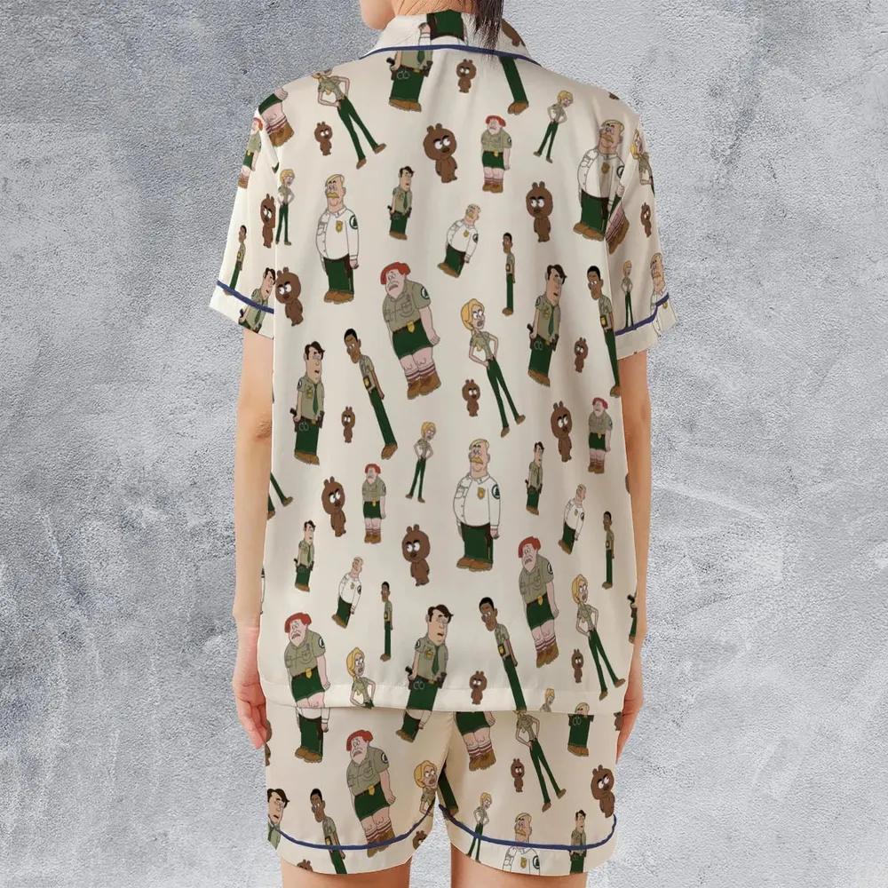 Nature Calls Brickleberry Satin Short-Sleeve Pajamas Set - 2