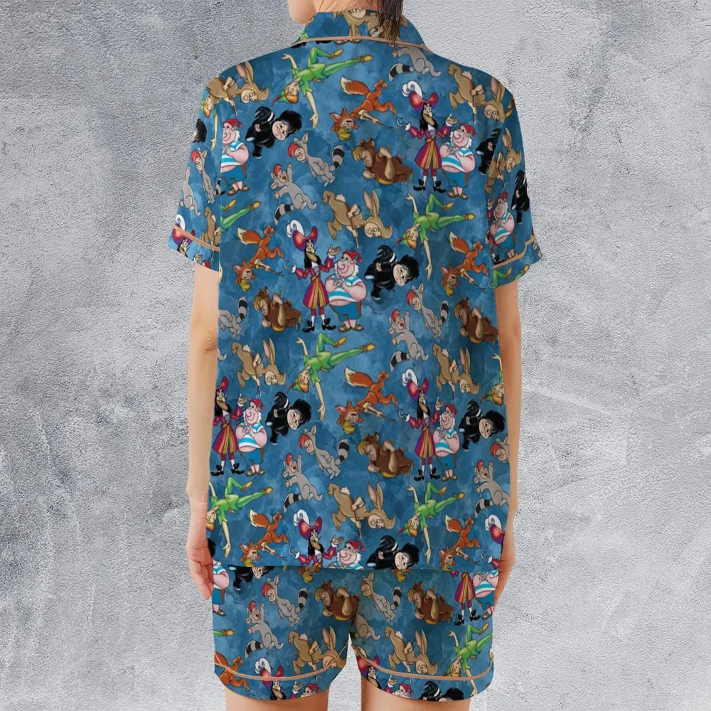 Lost Boys Peter Pan Satin Short-Sleeve Pajamas Set - 2