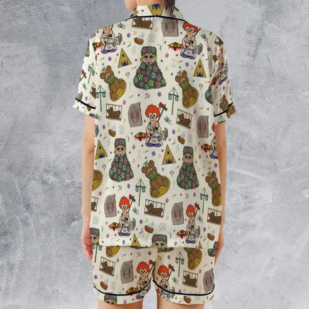 Festivites Midsommar Muppet Babies Satin Short-Sleeve Pajamas Set - 2