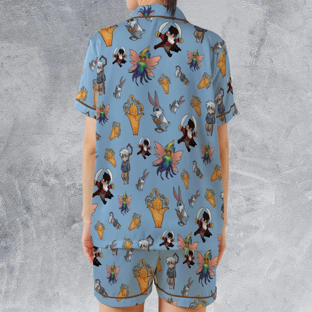 Rise of the Guardians Characters Satin Short-Sleeve Pajamas Set - 2