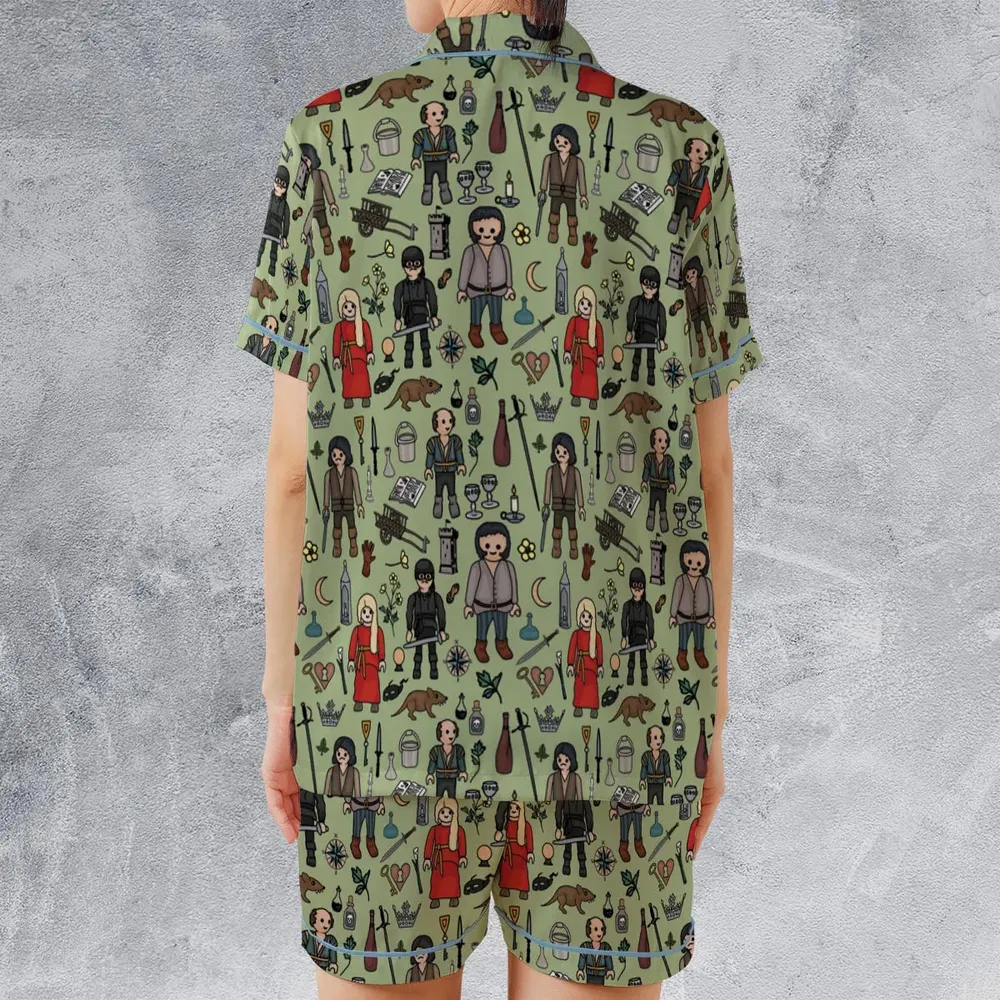 As You Wish Princess Bride Satin Short-Sleeve Pajamas Set - 2