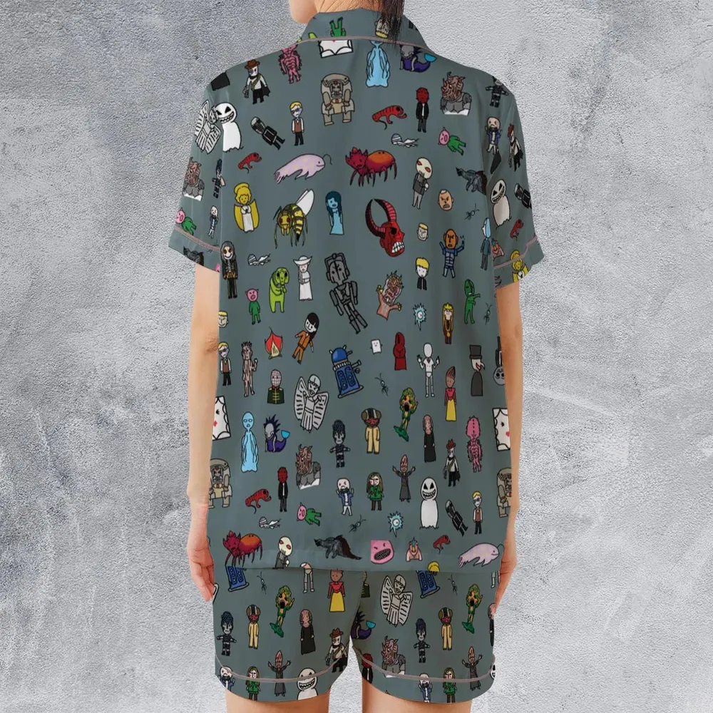 The Races of Doctor Who Satin Short-Sleeve Pajamas Set - 2