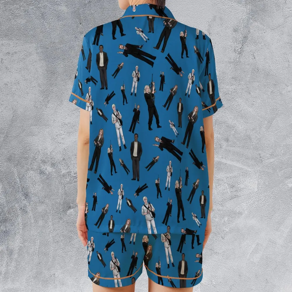 Nakatomi Takeover Die Hard Satin Short-Sleeve Pajamas Set - 2