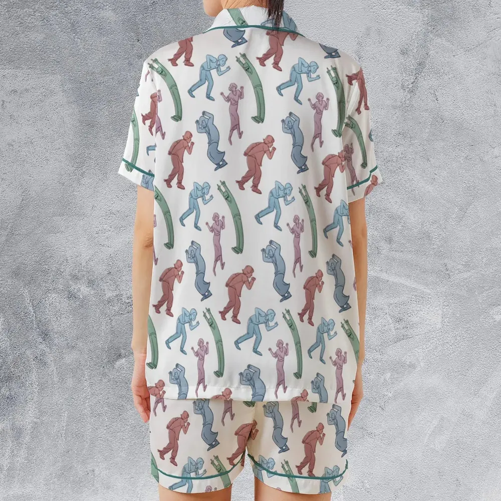 The Breakfast Club Dance Satin Short-Sleeve Pajamas Set - 2