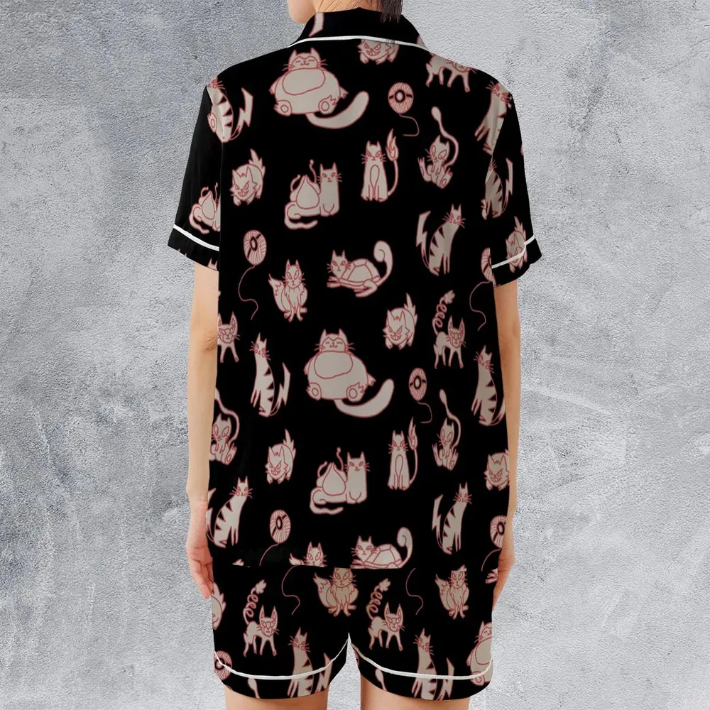 Pawkemon Pokemon Satin Short-Sleeve Pajamas Set - 2