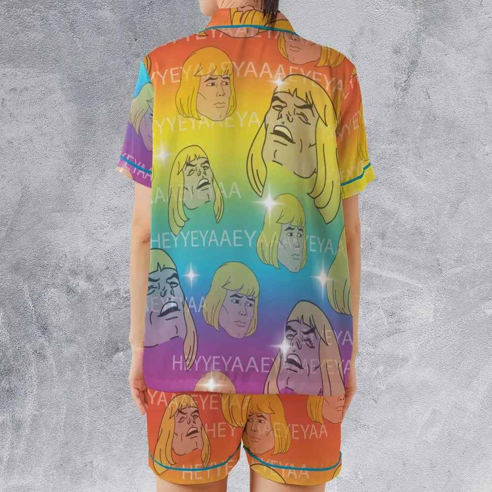HEYYEYAA He-Man MOTU Satin Short-Sleeve Pajamas Set - 2
