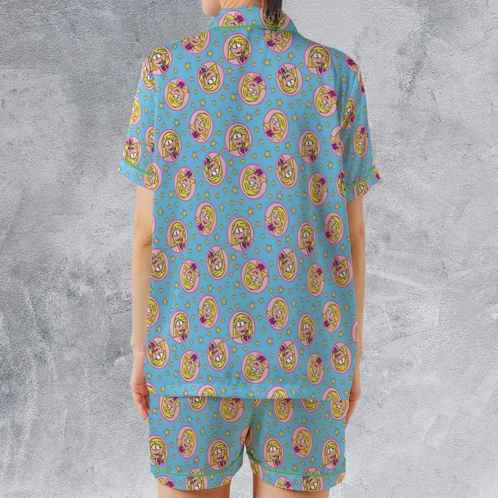 Lizzie Mcguire Badges Satin Short-Sleeve Pajamas Set - 2