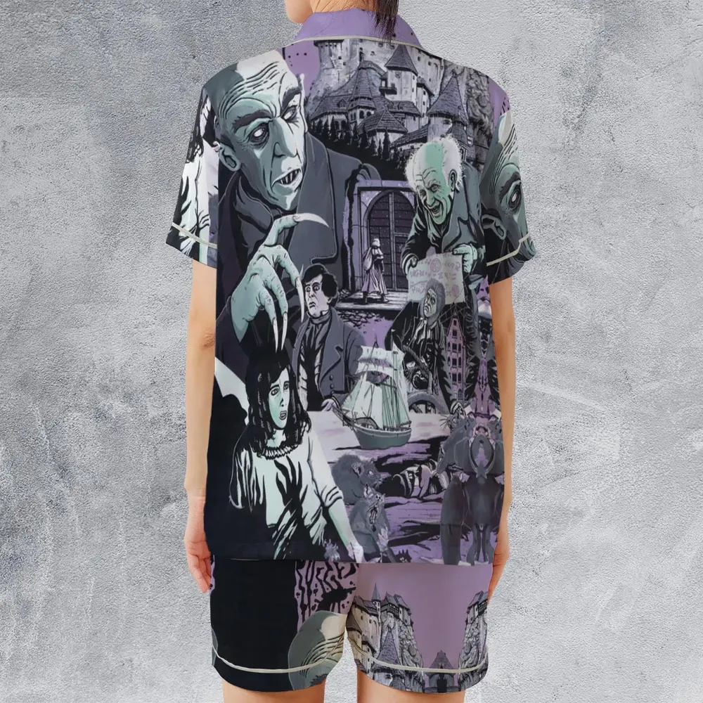 Nosferatu: A Symphony of Horror Satin Short-Sleeve Pajamas Set - 2