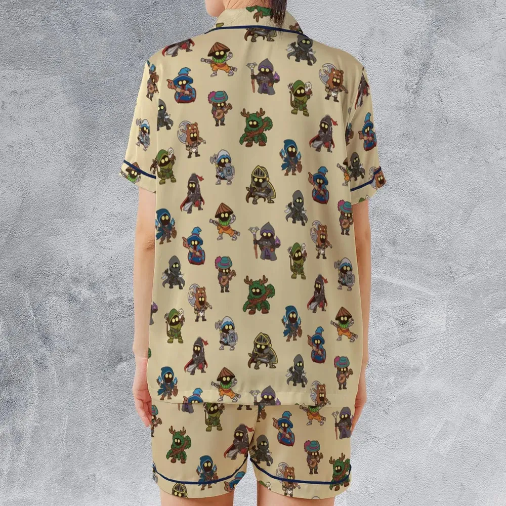 Little Adventurer DnD Satin Short-Sleeve Pajamas Set - 2