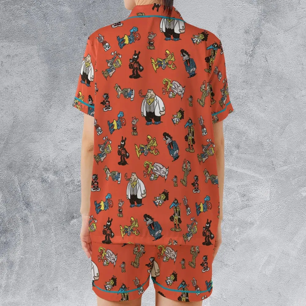 Cast of Peter Porker Satin Short-Sleeve Pajamas Set - 2