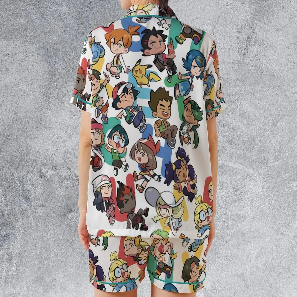 Pokemon Trainer Satin Short-Sleeve Pajamas Set - 2