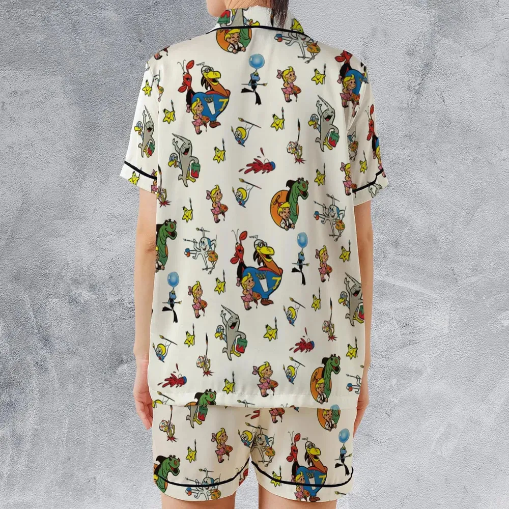 The Bob Clampett Characters Satin Short-Sleeve Pajamas Set - 2