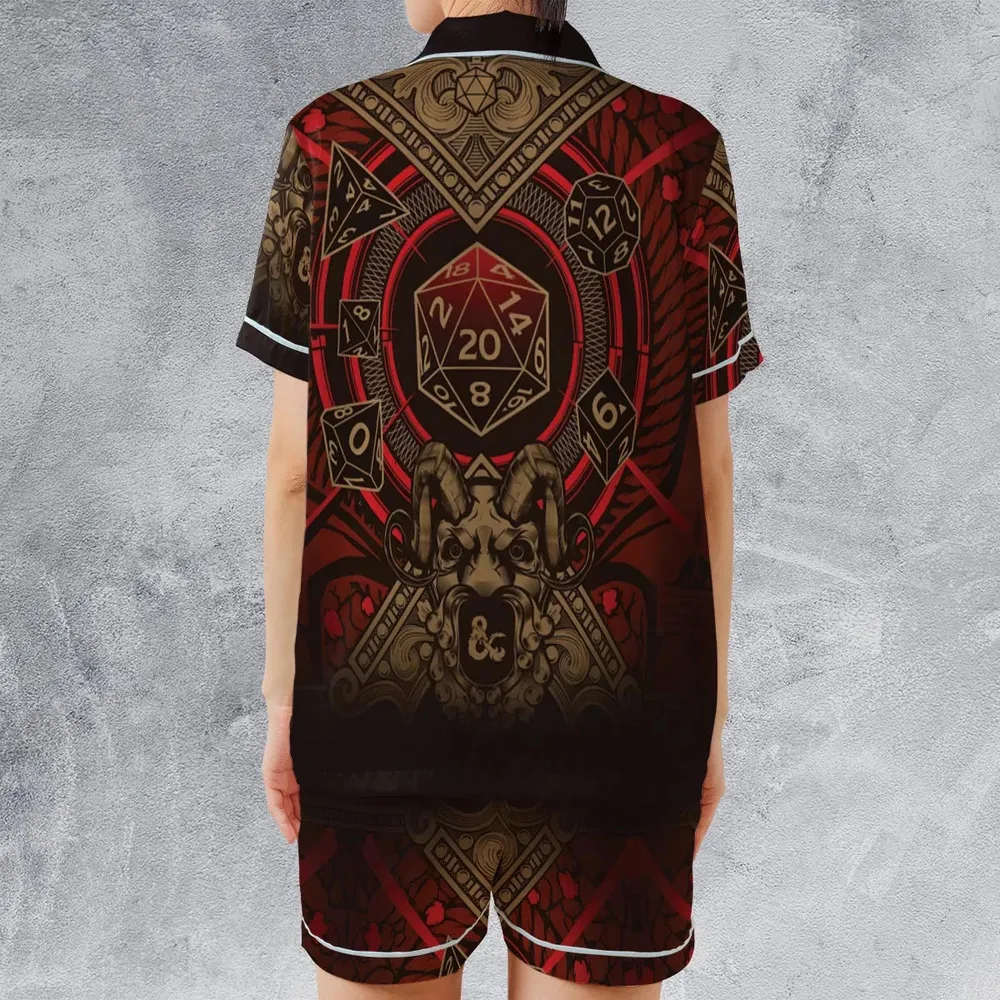 Critical Style DnD Satin Short-Sleeve Pajamas Set - 2