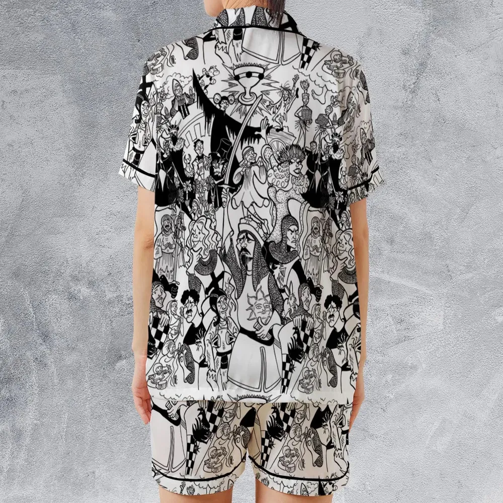 Monty Python Madness Satin Short-Sleeve Pajamas Set - 2