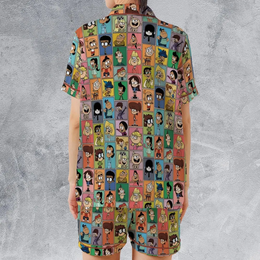 The Loud House Patterns Satin Short-Sleeve Pajamas Set - 2