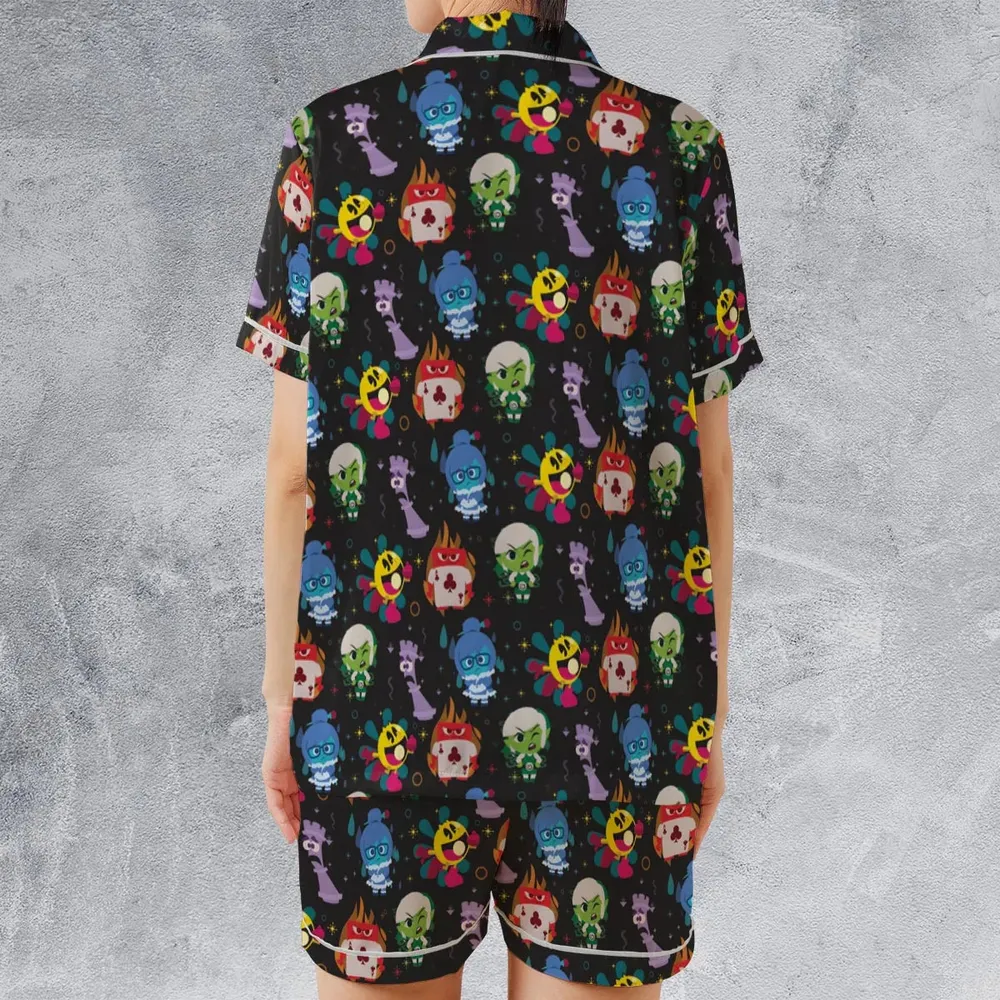Intensamente Inside Out Satin Short-Sleeve Pajamas Set - 2
