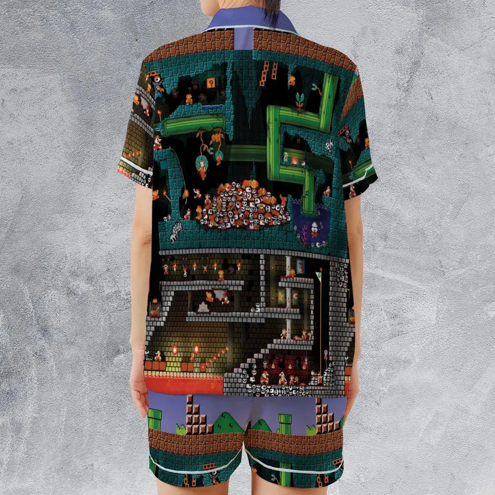 The Pit Super Mario Satin Short-Sleeve Pajamas Set - 2