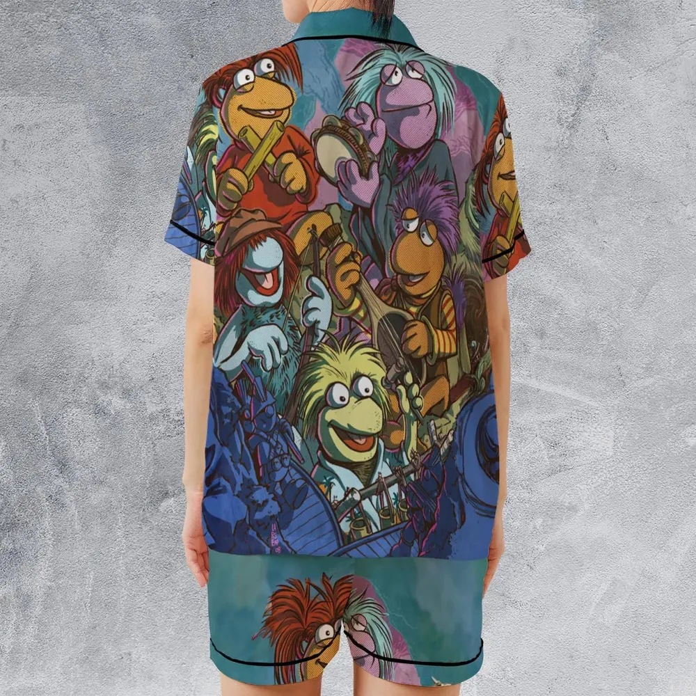 Fraggle Rock Larsen The Muppets Satin Short-Sleeve Pajamas Set - 2