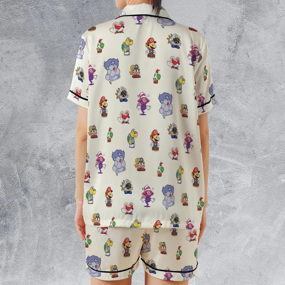 Play In Style Super Mario Satin Short-Sleeve Pajamas Set - 2