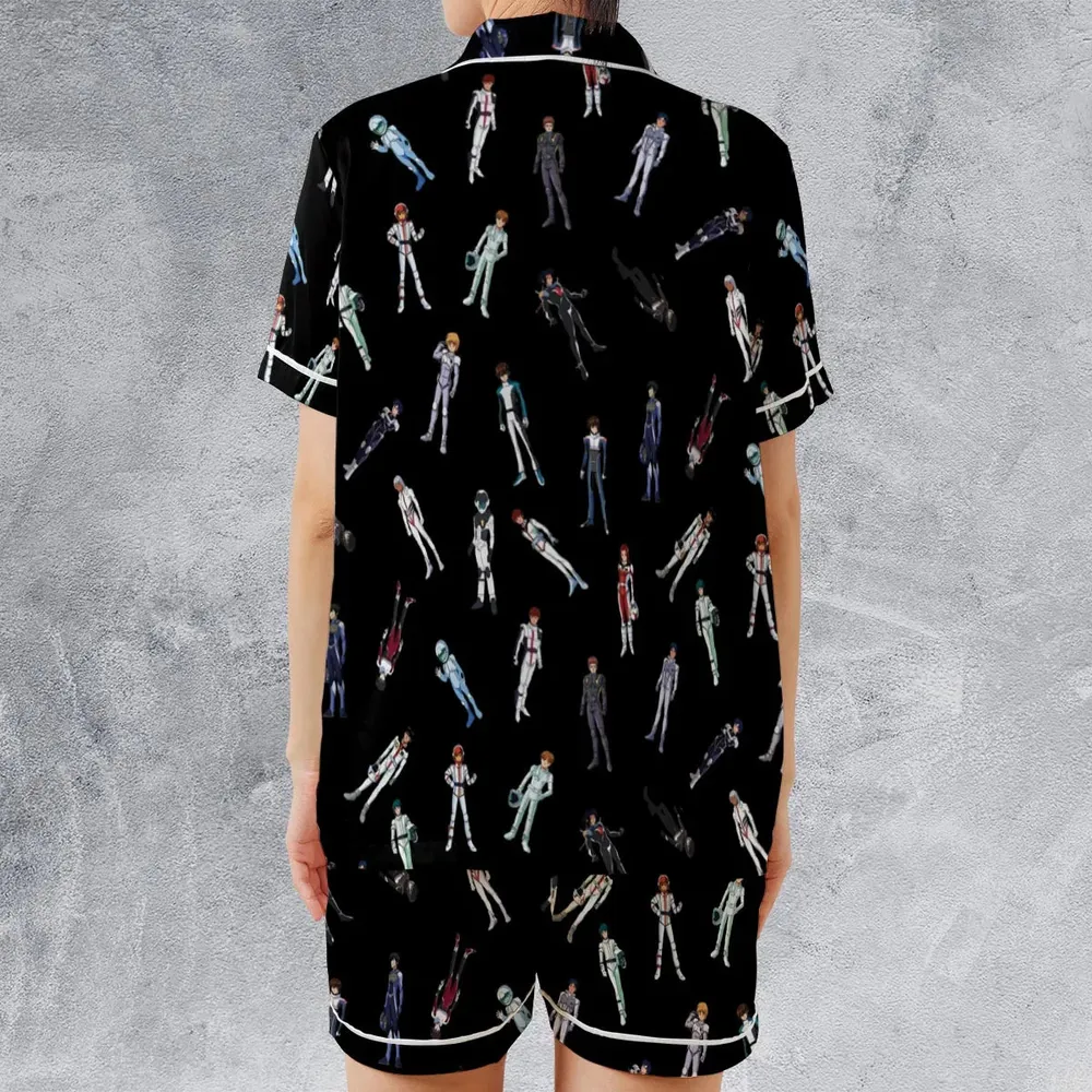 Gundam Pilot Suits Gundam Mobile Satin Short-Sleeve Pajamas Set - 2