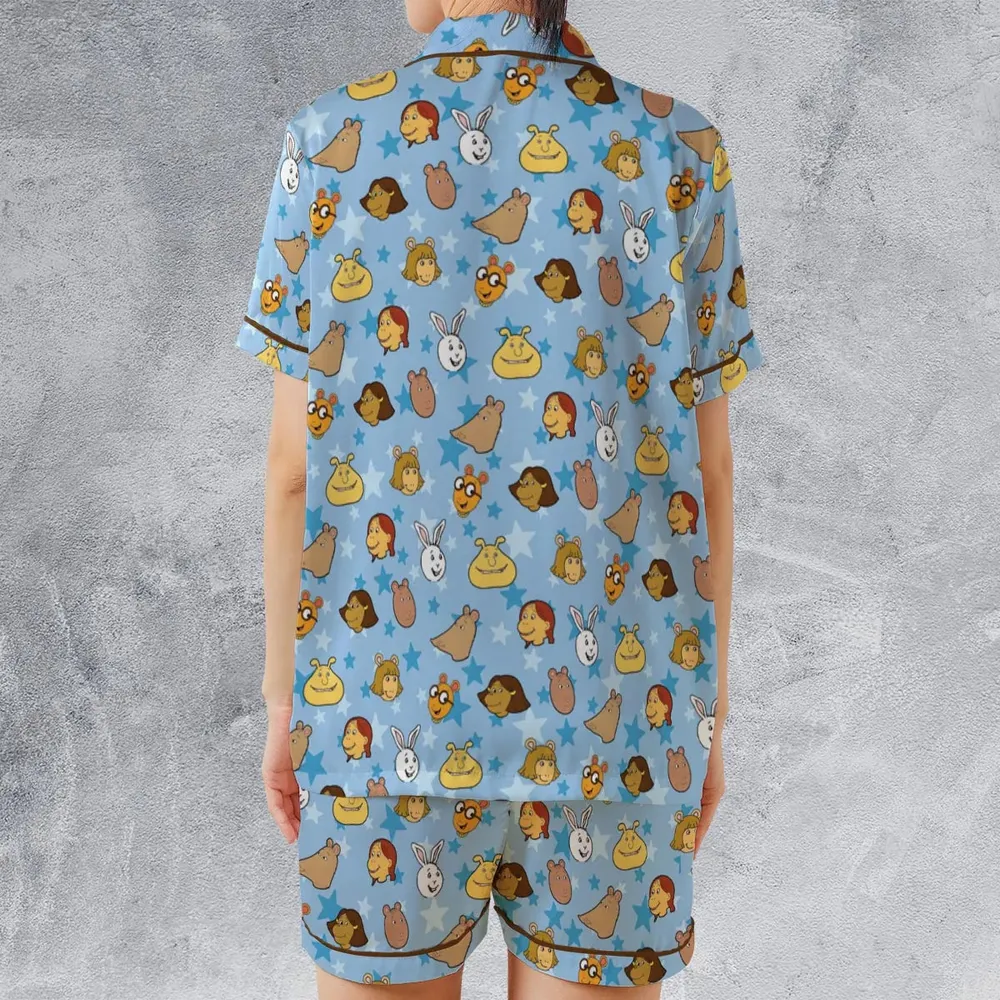 Arthur Characters Satin Short-Sleeve Pajamas Set - 2
