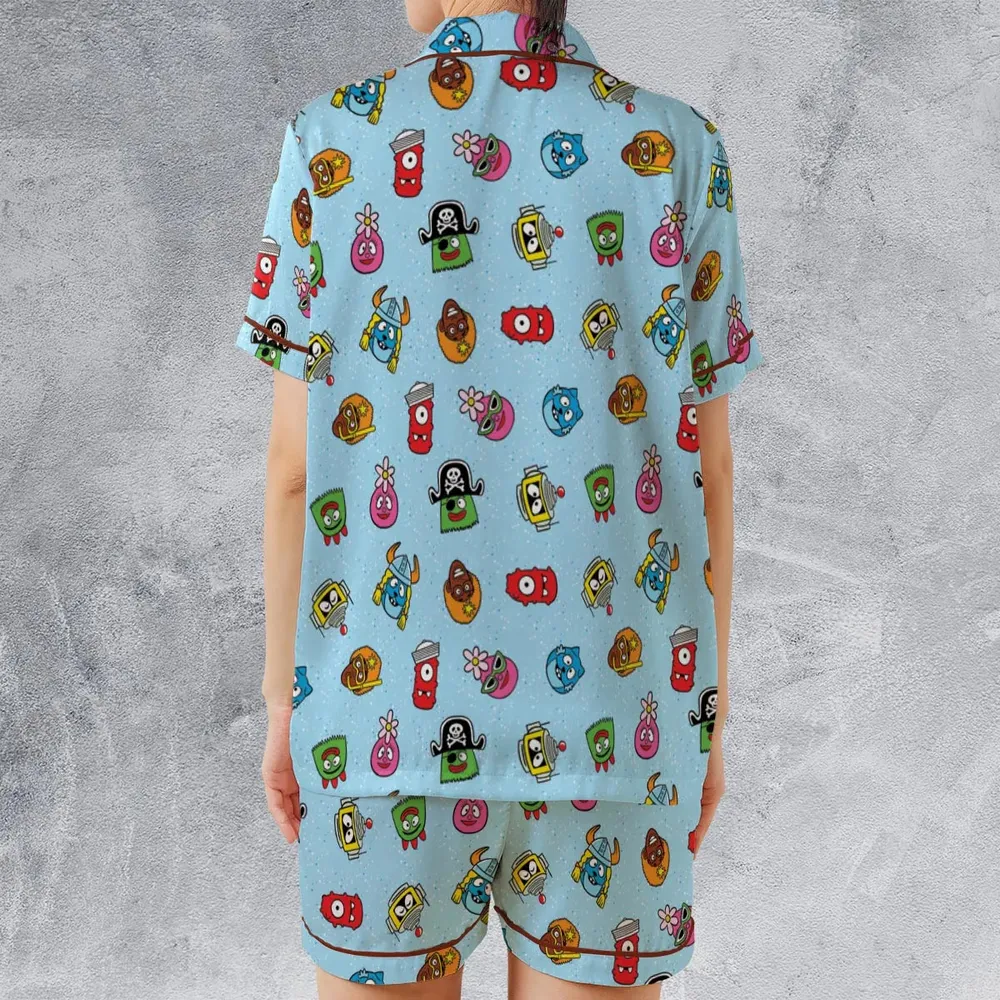 Yo Gabba Gabba Star Wars Mashup Satin Short-Sleeve Pajamas Set - 2