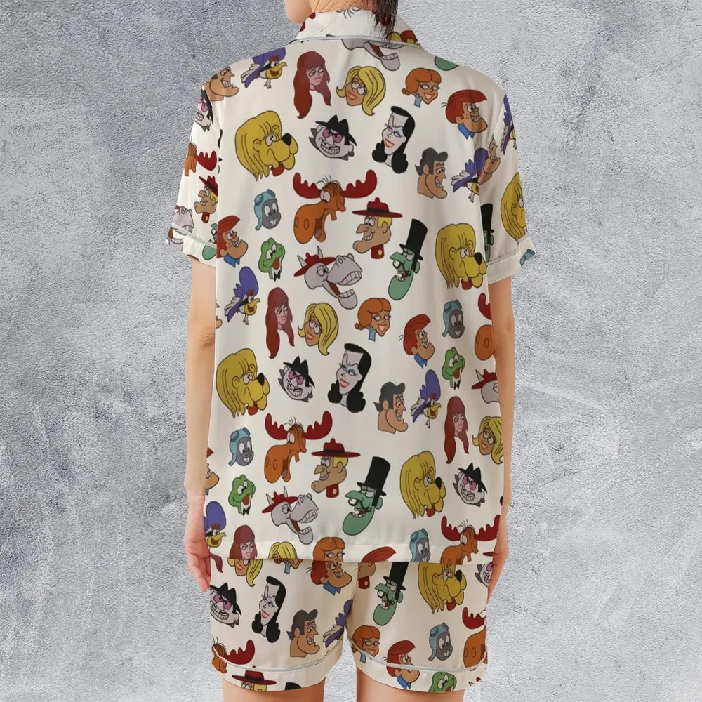 Memory of Jay Ward Satin Short-Sleeve Pajamas Set - 2