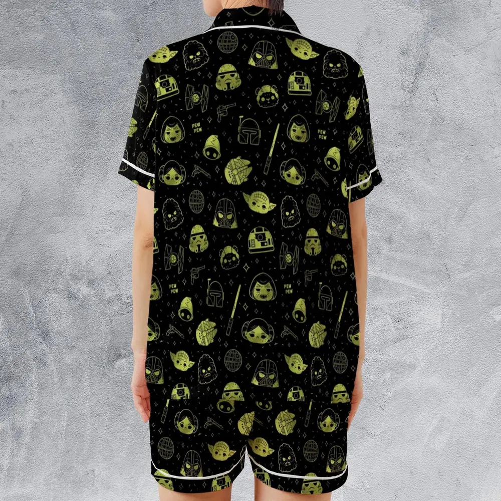 PewPew Star Wars Satin Short-Sleeve Pajamas Set - 2