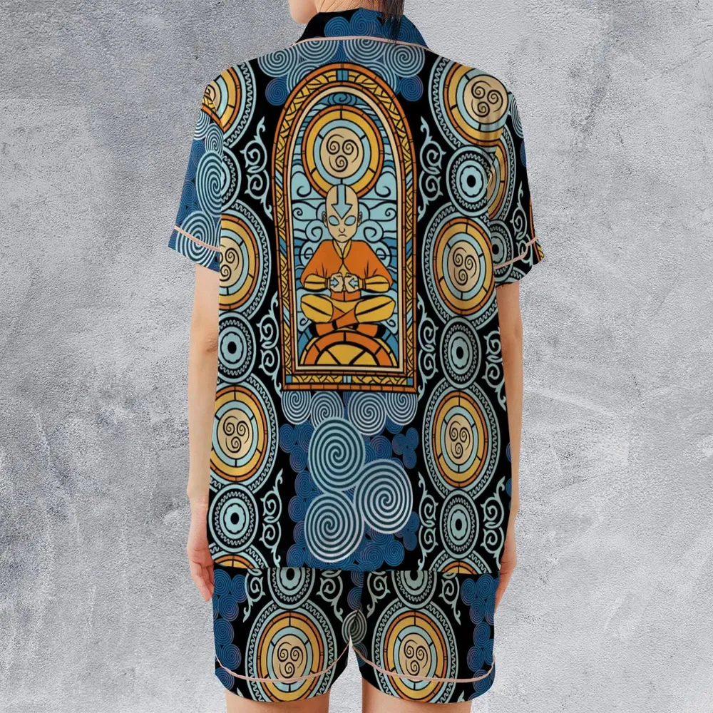 Air Avatar Avatar the Last Airbender Satin Short-Sleeve Pajamas Set - 2