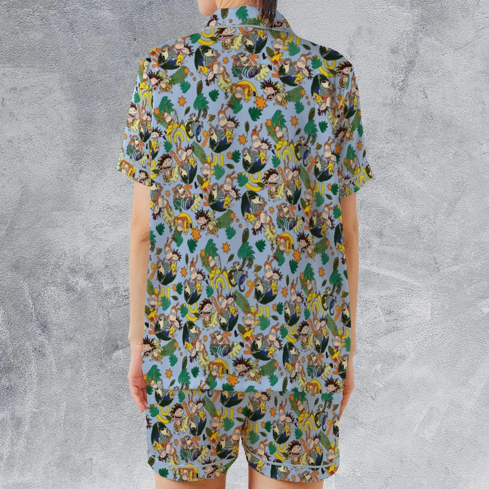The Wild Thornberrys Characters Satin Short-Sleeve Pajamas Set - 2