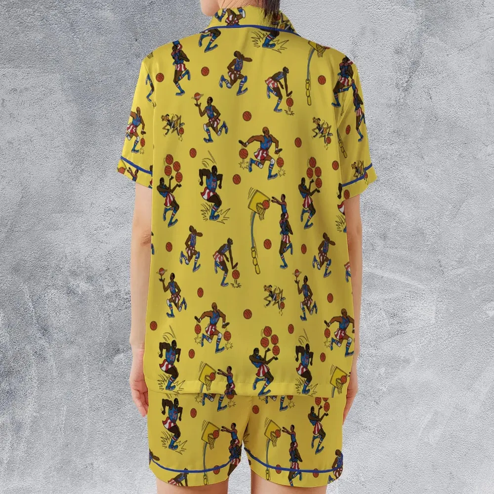 Harlem Globetrotters Satin Short-Sleeve Pajamas Set - 2