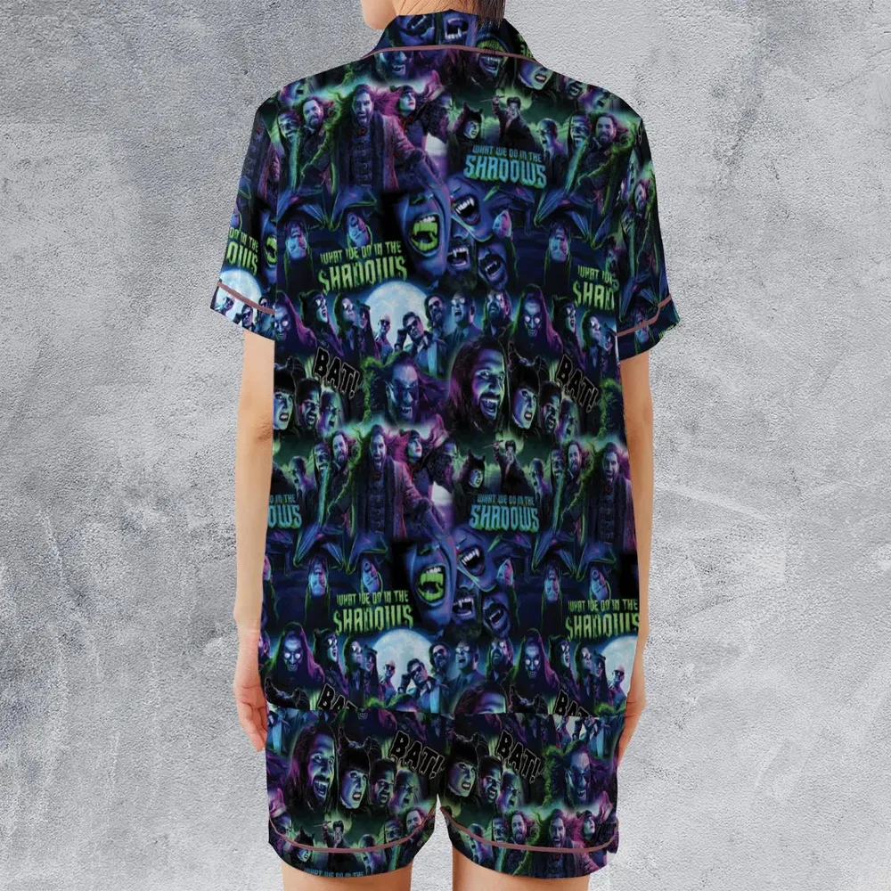 What We Do in the Shadows Satin Short-Sleeve Pajamas Set - 2