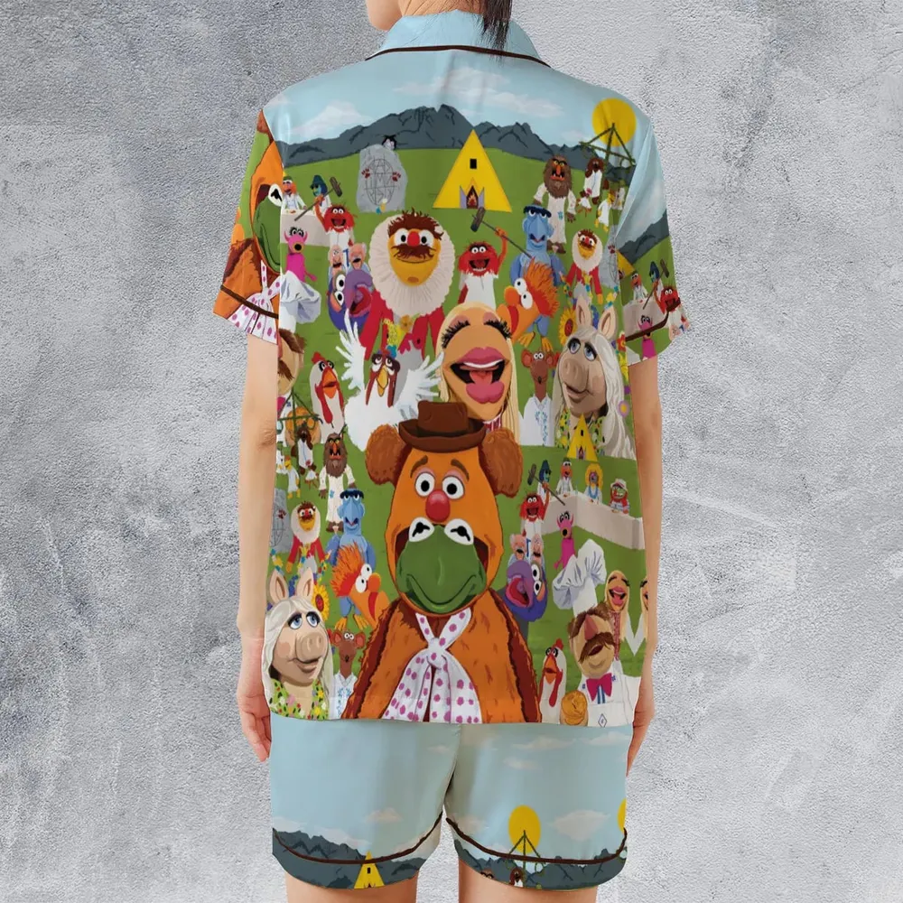 MupSommar Midsommar and The Muppet Show Satin Short-Sleeve Pajamas Set - 2