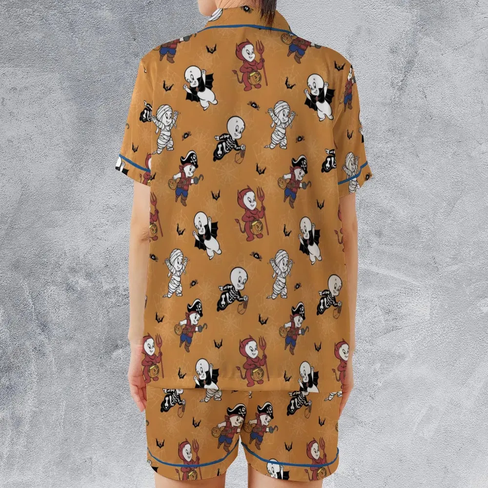 Casper Costume Fun Satin Short-Sleeve Pajamas Set - 2