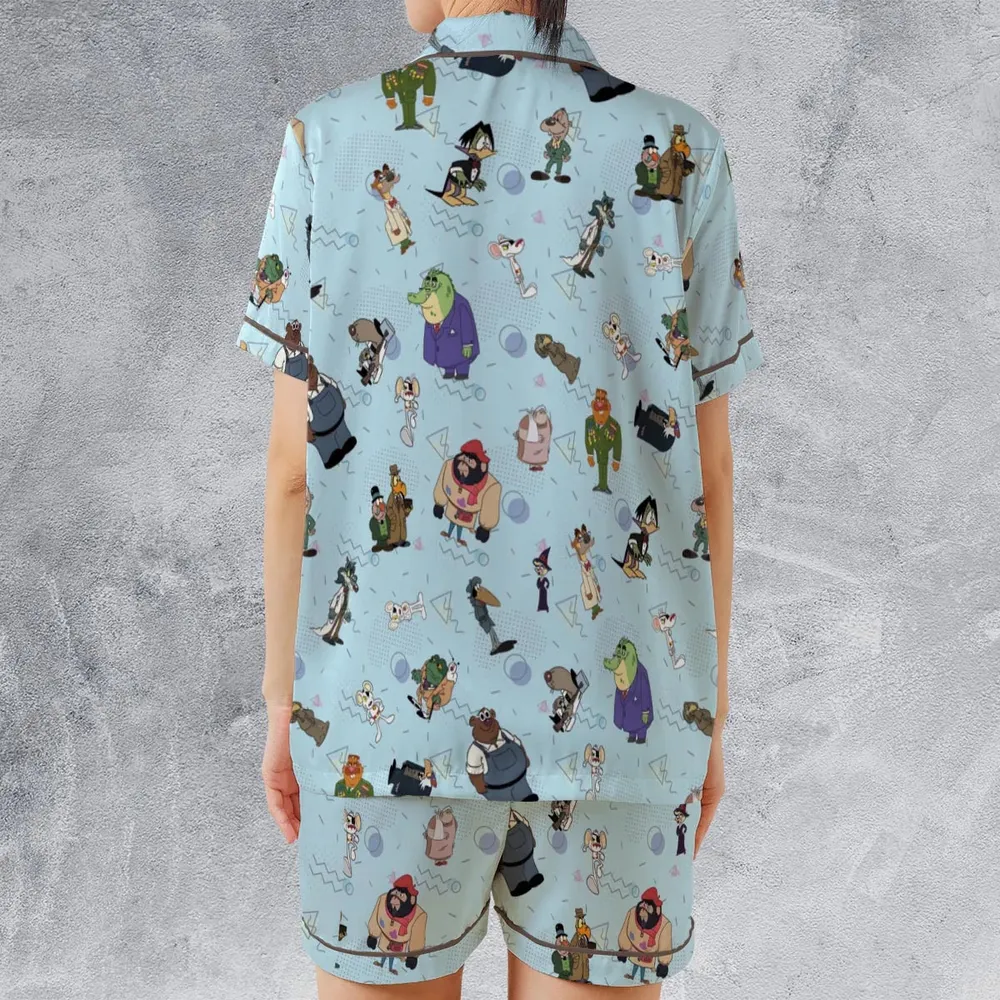 Danger Mouse Duckula Return Satin Short-Sleeve Pajamas Set - 2