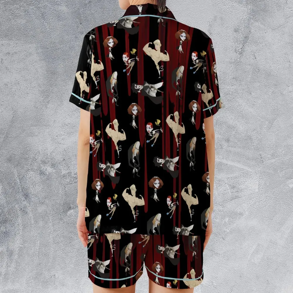 The Rocky Horror Picture Show Characters Satin Short-Sleeve Pajamas Set - 2